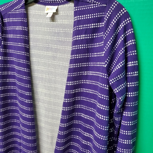 Lularoe Caroline Open Front Cardigan New S Purple - Picture 2 of 8